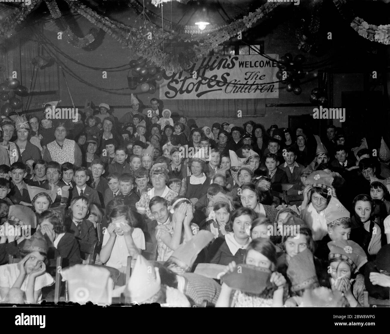 Griffins Stores hold their children ' s party . 1936 Stock Photo
