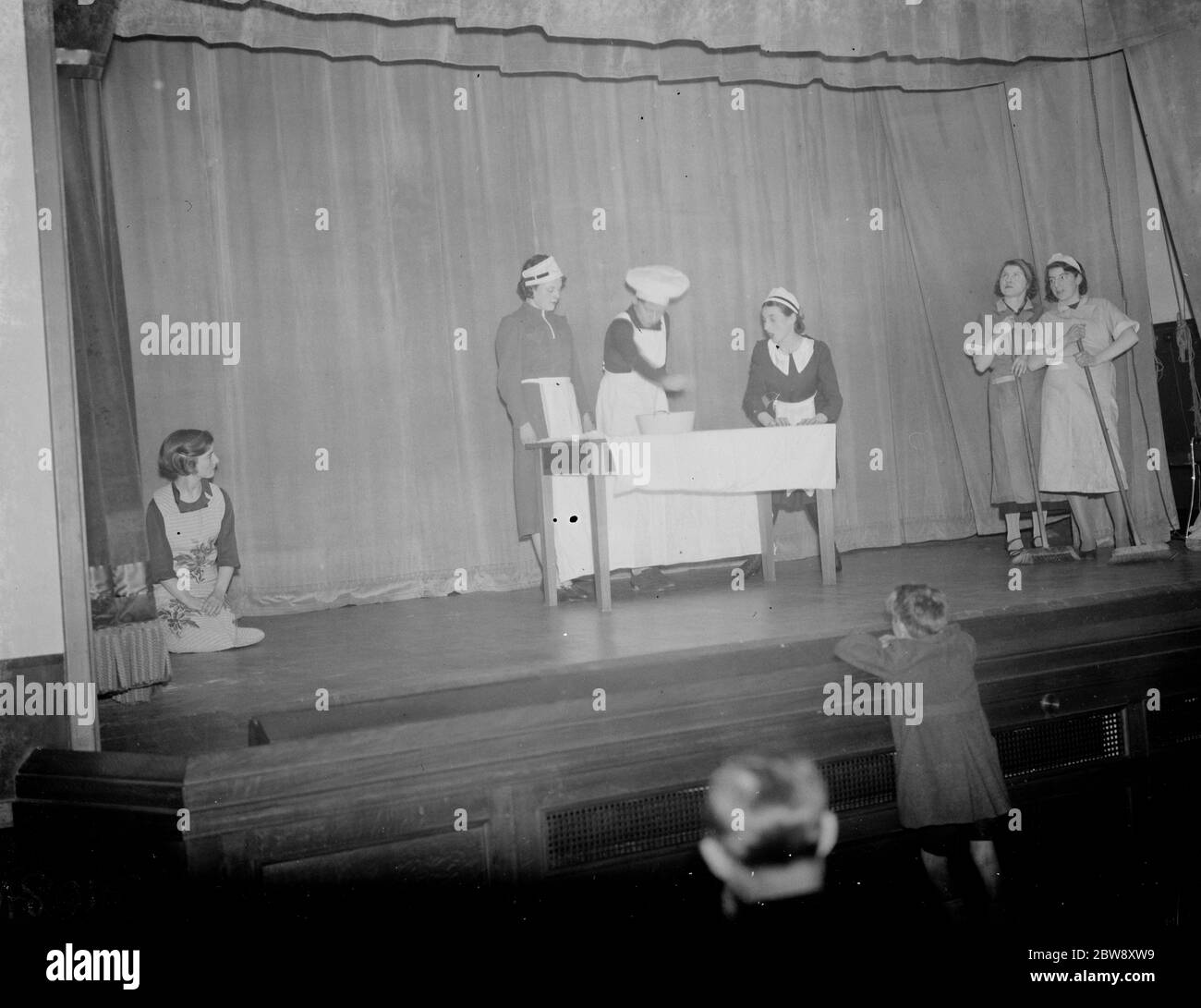 A scene during a show by the Eltham Dance and Drama class . 1938 . Stock Photo