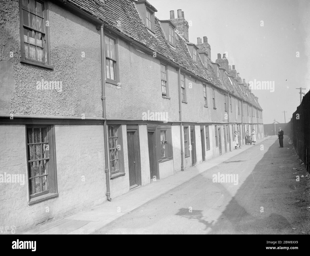 Dock cottages Black and White Stock Photos & Images - Alamy