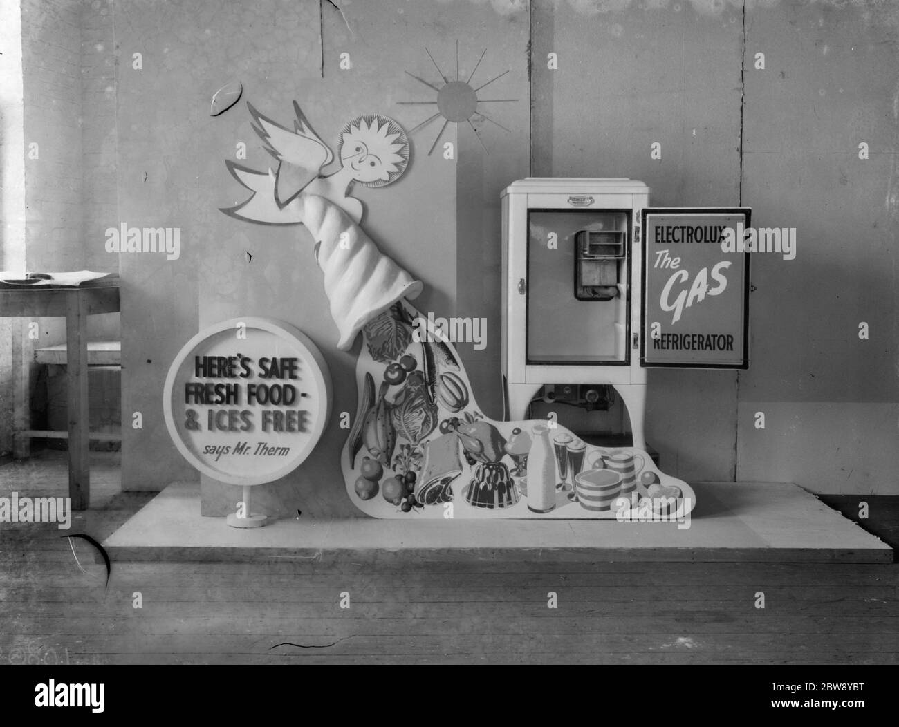Advertisment for Electrolux the gas refrigerator . 1939 Stock Photo