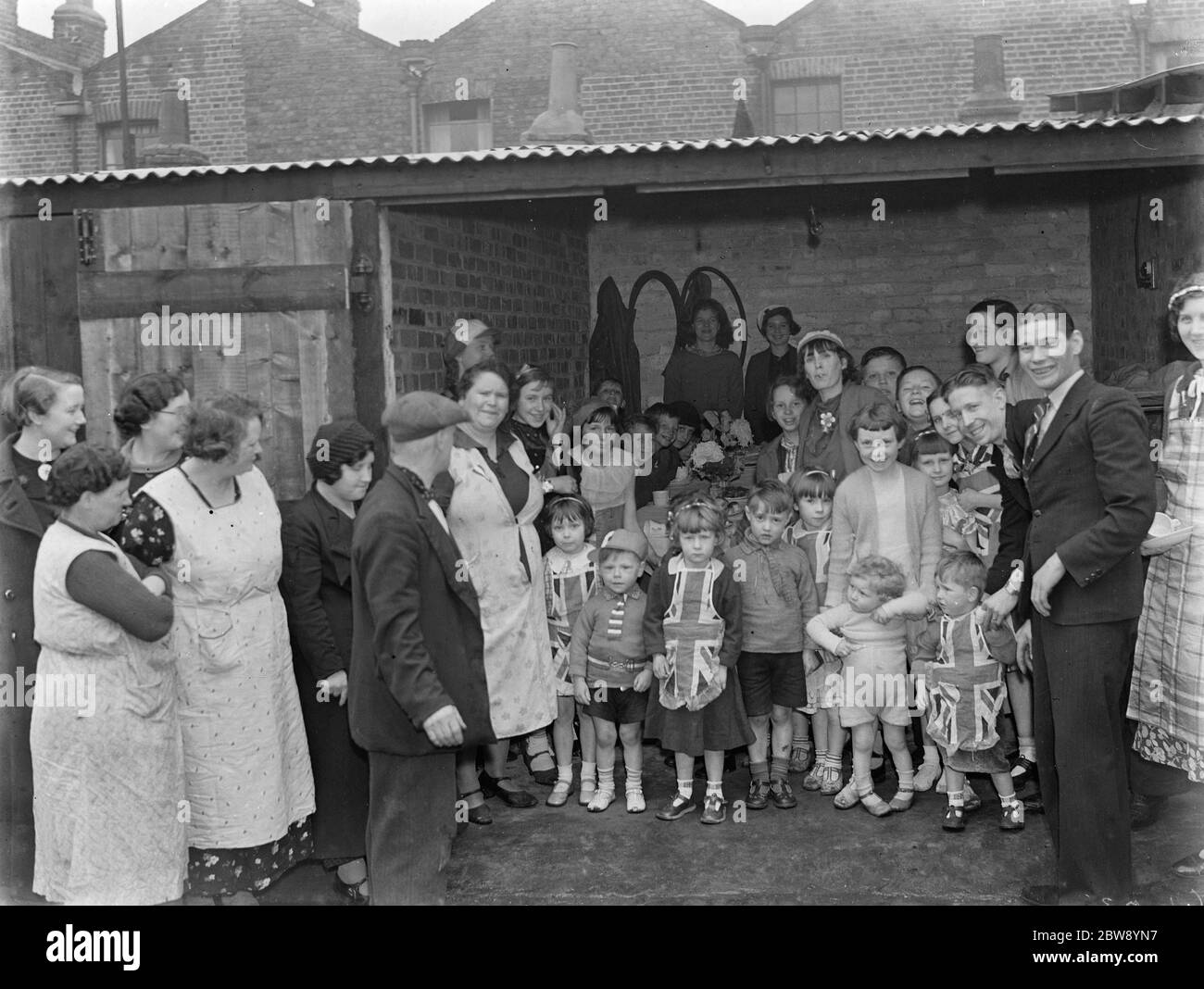 Coronation teas in Plumstead , Kent , to celebrate the coronation of