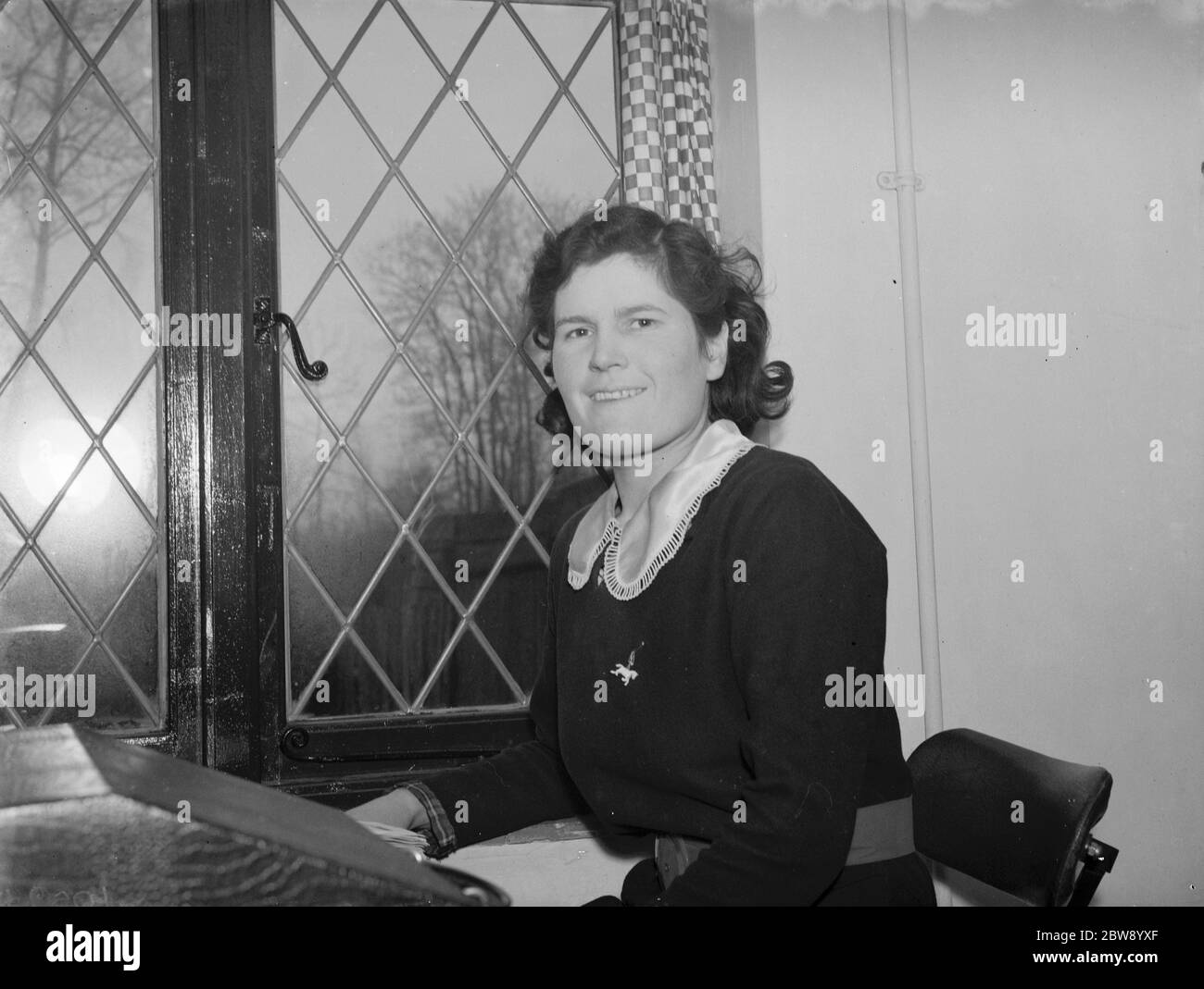 A portrait of Miss Eleanor Irons . 17 March 1939 Stock Photo