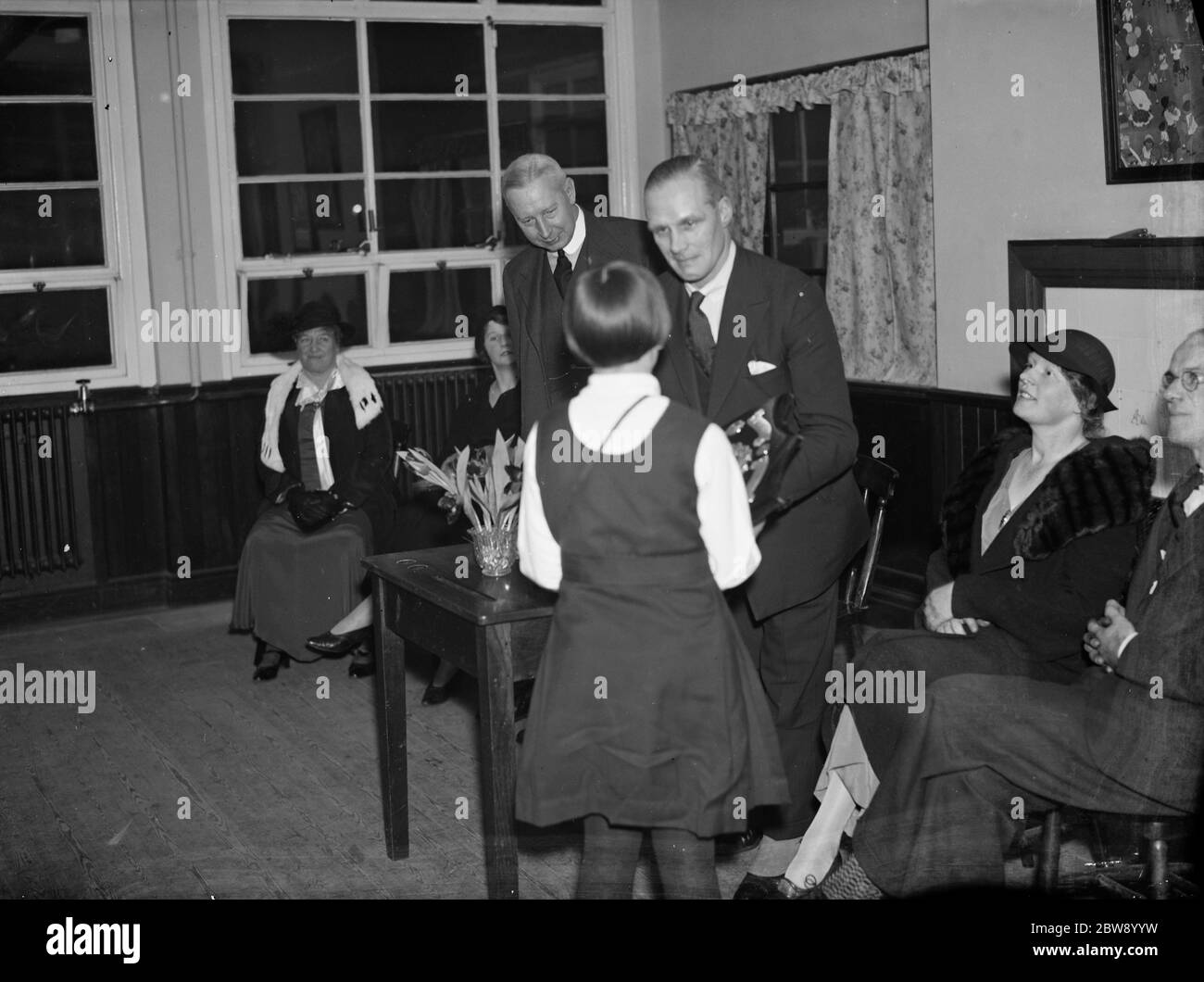 The Halfway House Parents Guild prize giving . 1936 Stock Photo