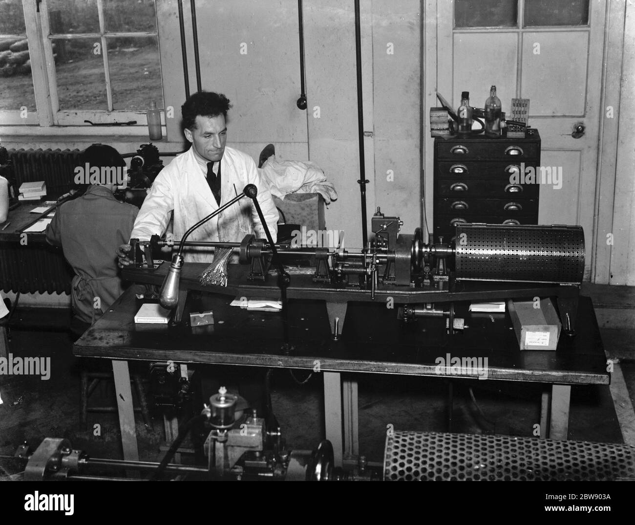 Standard Telephones and Cables Ltd machinery . 1937 Stock Photo
