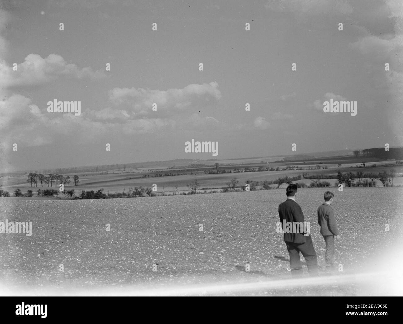 The site reserved for the proposed construction of Lullingstone airport . 1937 Stock Photo