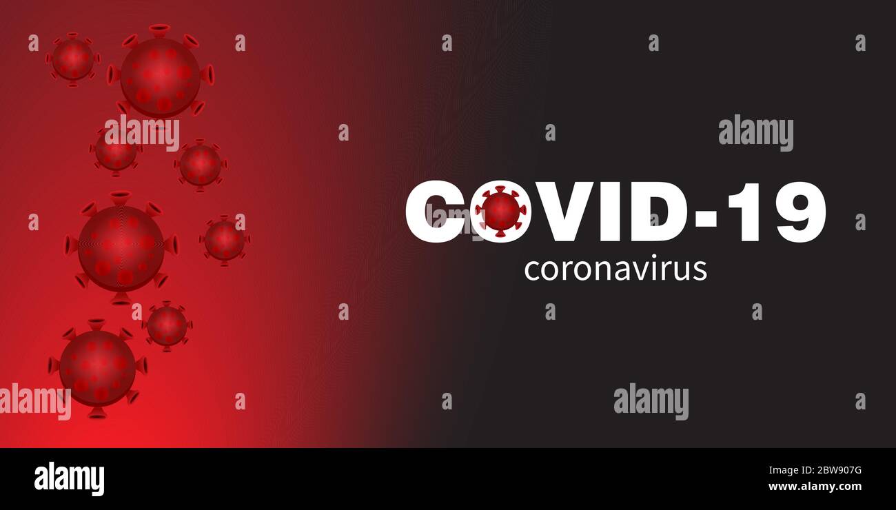 Banner COVID 19 - coronavirus - vector Stock Vector