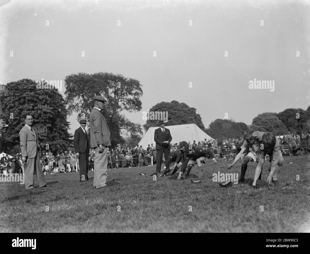 Scout sports at Sutton at Hone . 17 May 1937 Stock Photo