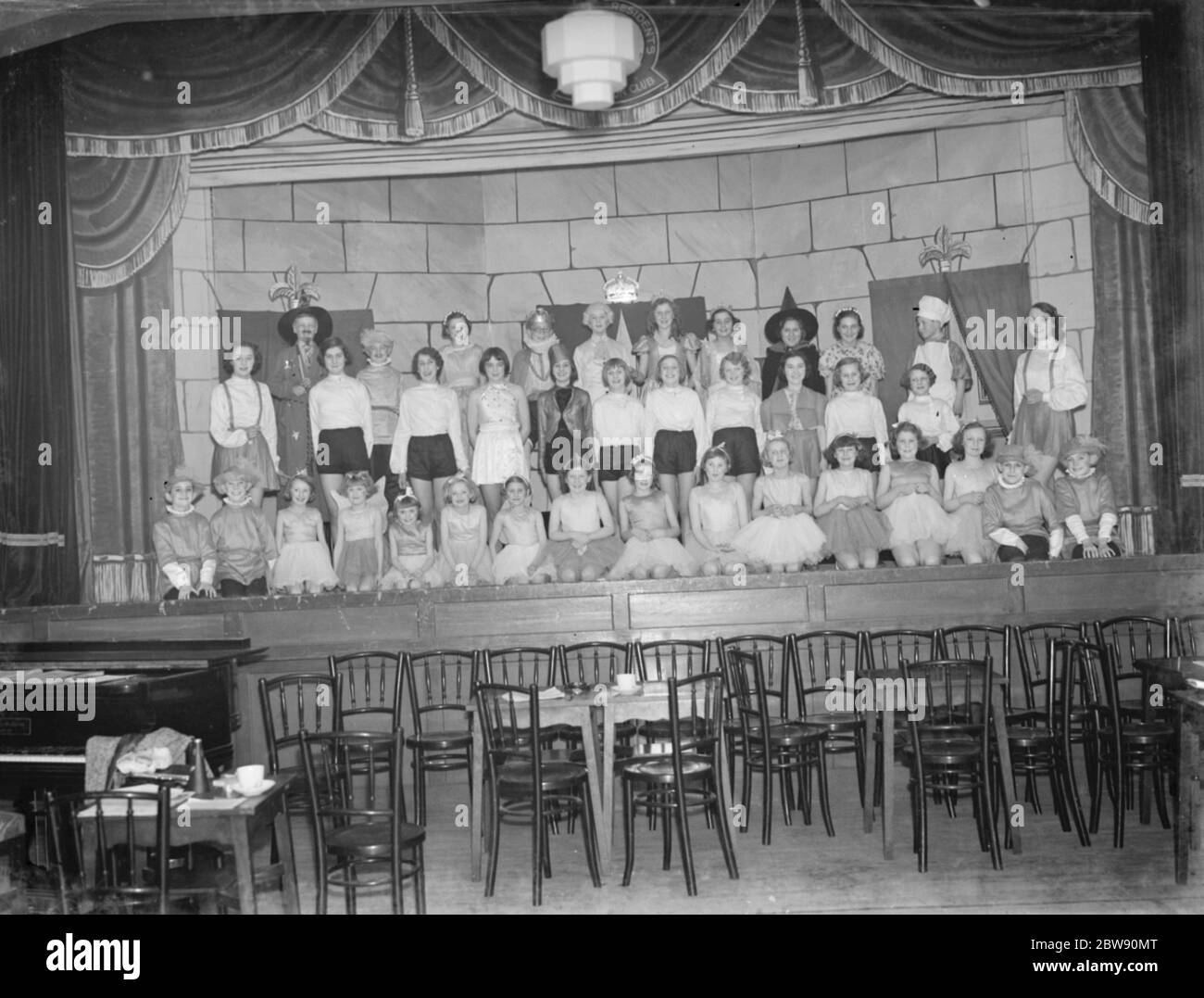 Barnehurst resident association hold a childrens pantomine . 1939 Stock Photo