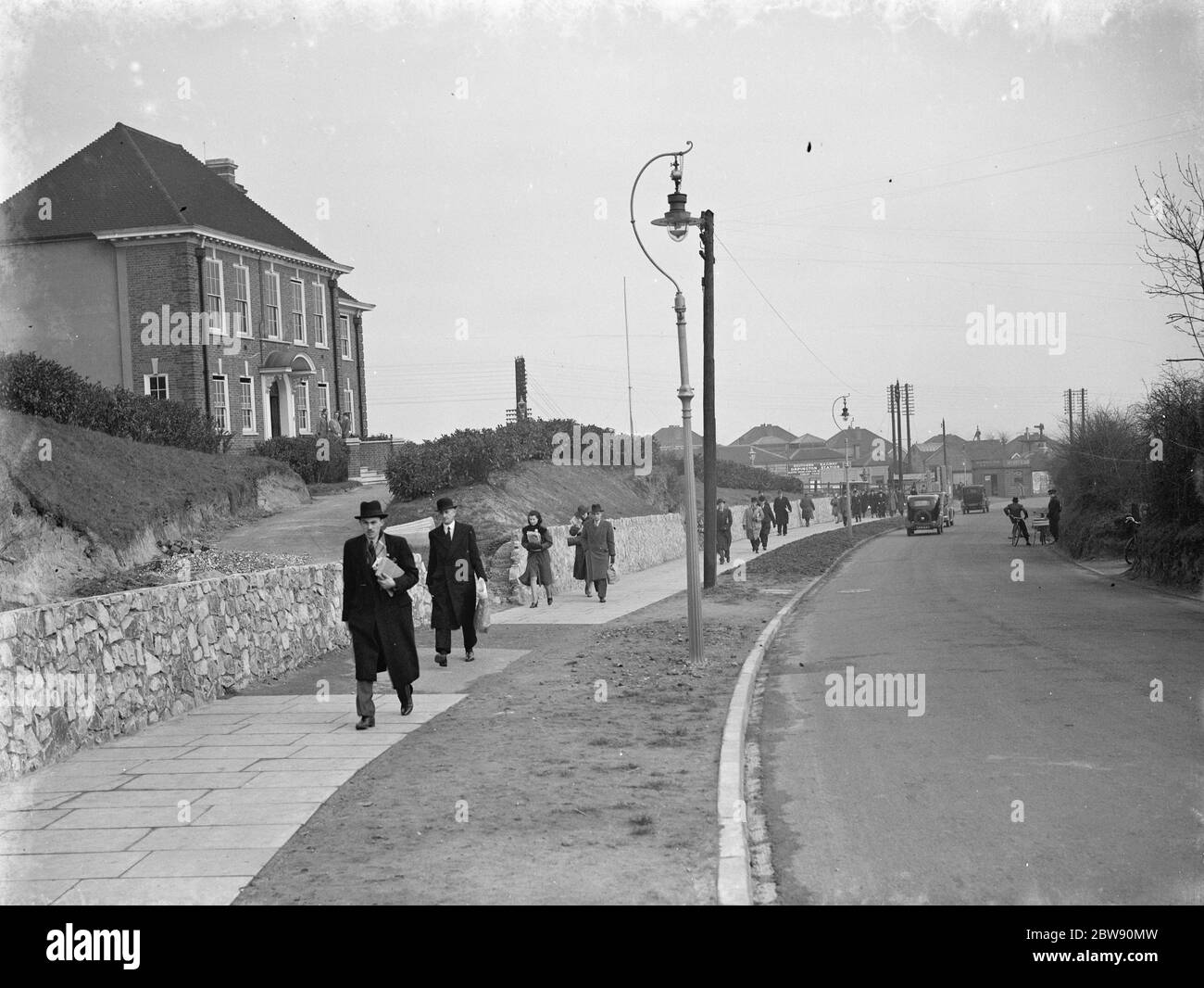 Crofton road in Orpington with the local council offices on the left