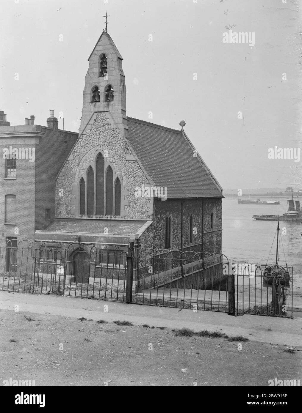 St Andrews Missionary Riverside Church on Royal Pier Road in Gravesend , Kent . 1939 Stock Photo