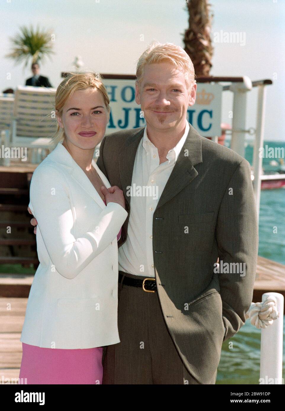 CANNES, FRANCE. May 1996: Actress Kate Winslet & actor/director Kenneth Branagh at the 49th Cannes Film Festival.  File photo © Paul Smith/Featureflash Stock Photo