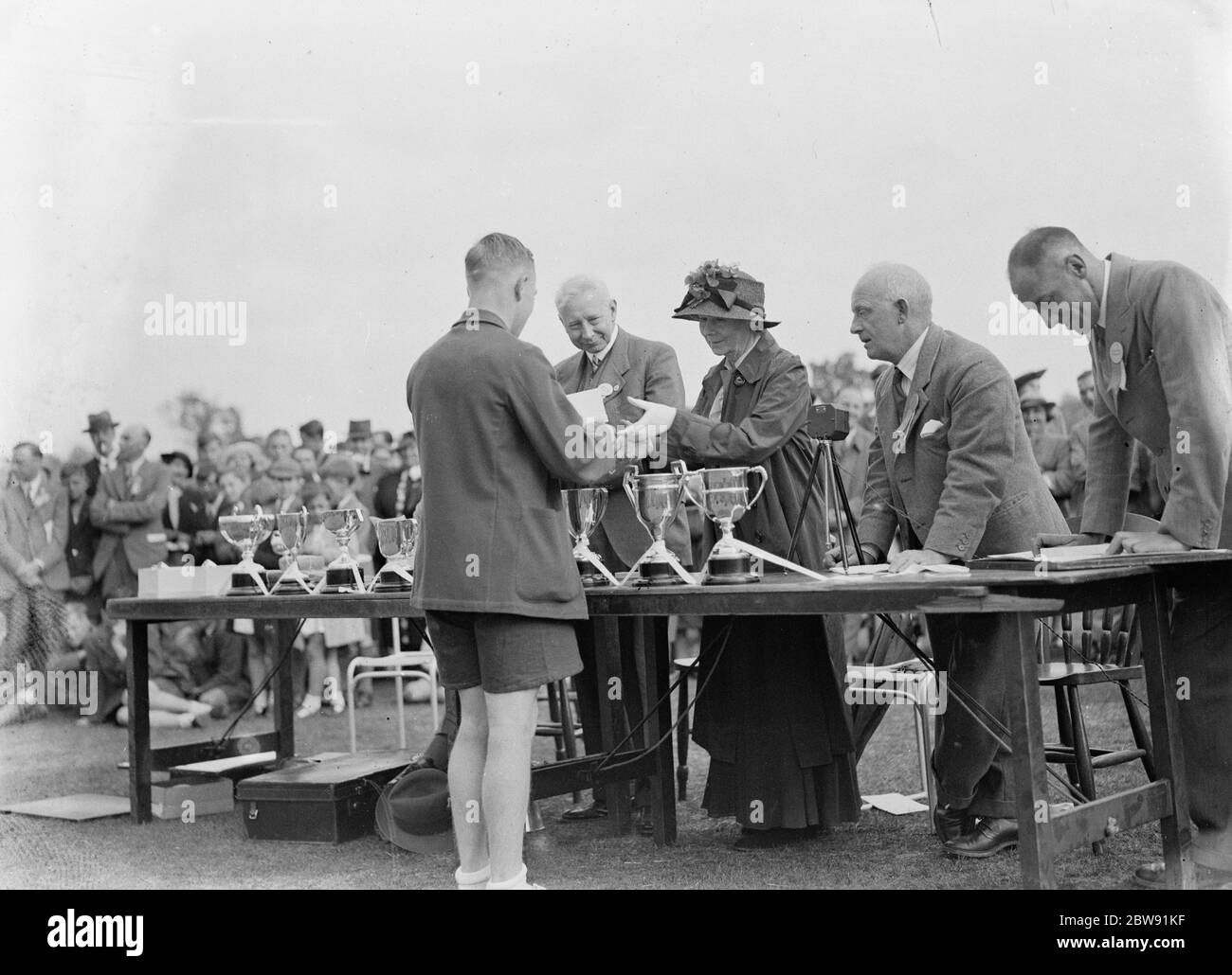 Prize giving at Sidcup County School in Kent . 1939 Stock Photo