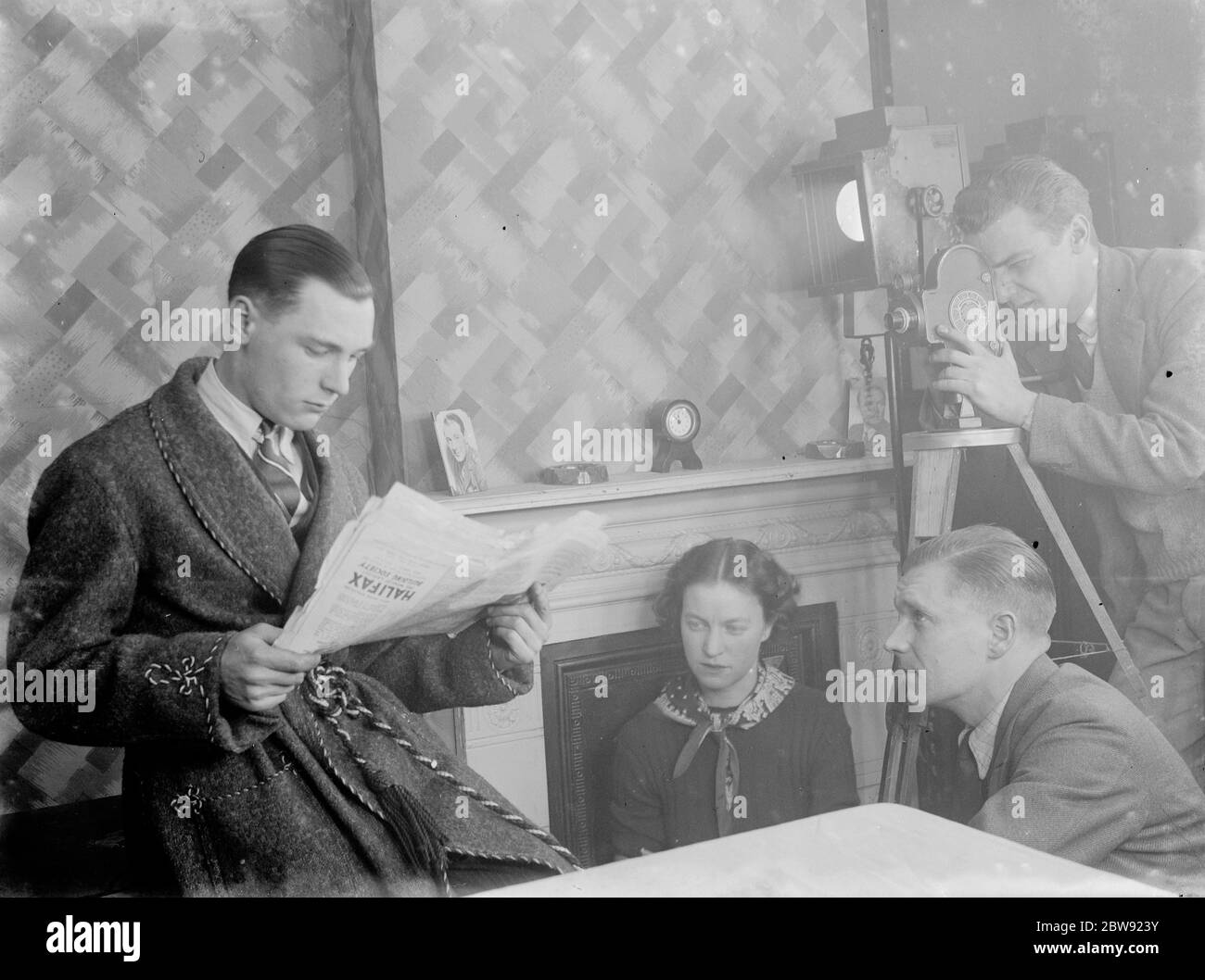 The Eltham Cine Club hold a film evening . 6 March 1936 Stock Photo