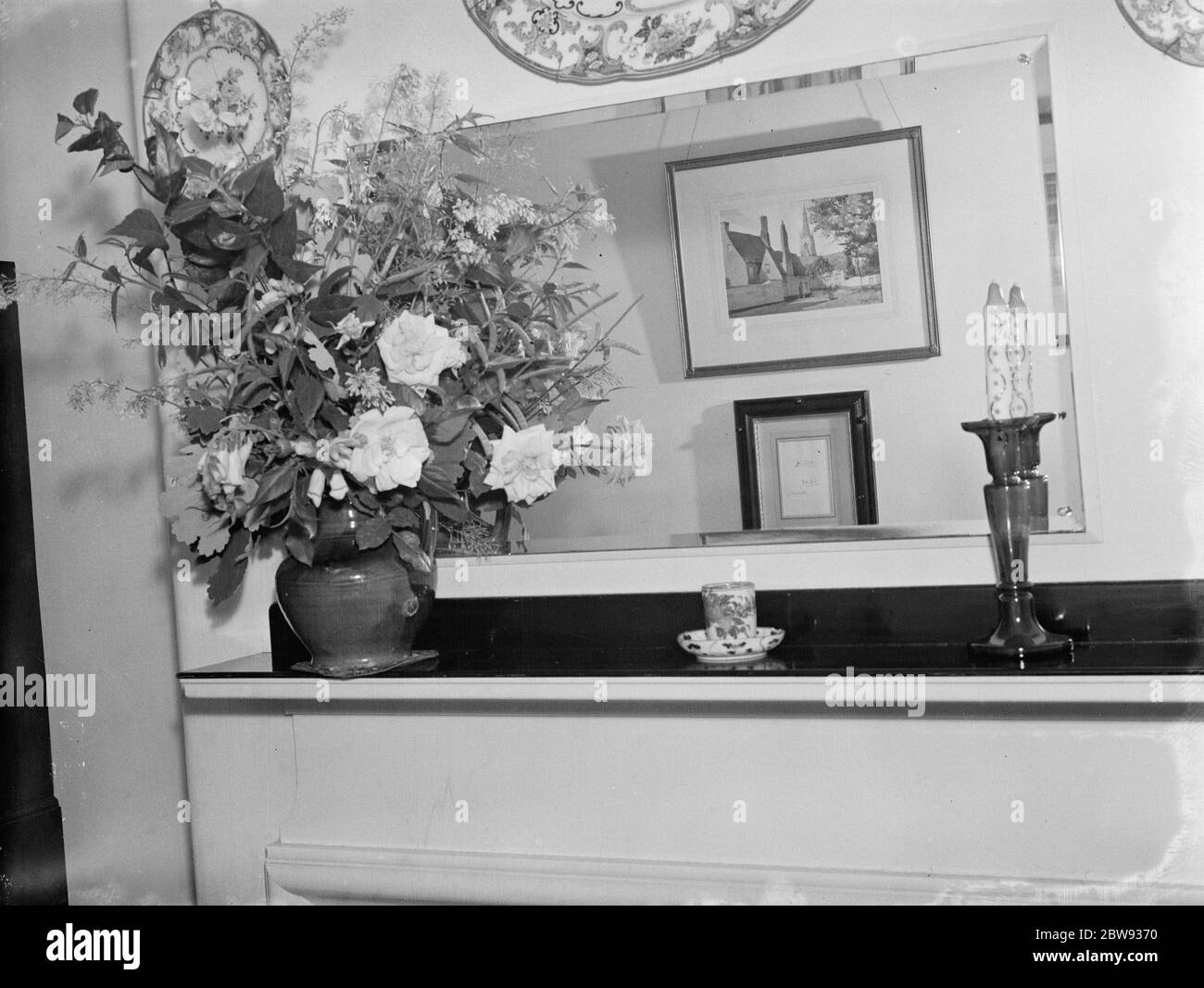 Visitors room at War Memorial Hospital at Shooters Hill , London . 1939 Stock Photo