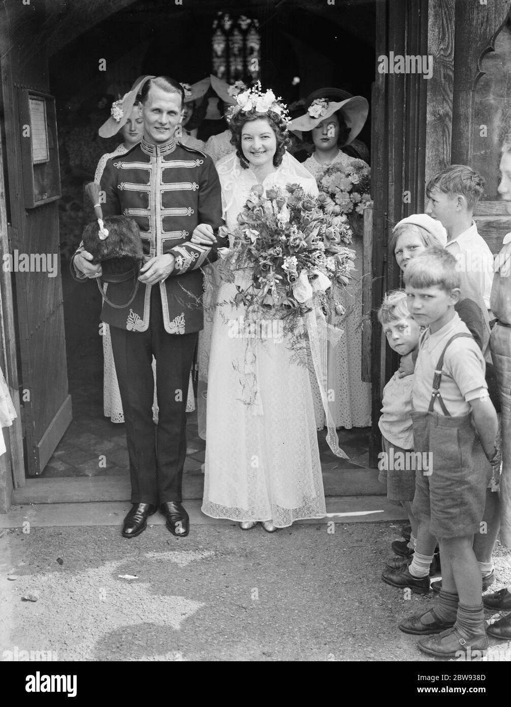 The wedding of Mr Archie Percival Laurie Batsom RA and Miss Iris Ivy ...