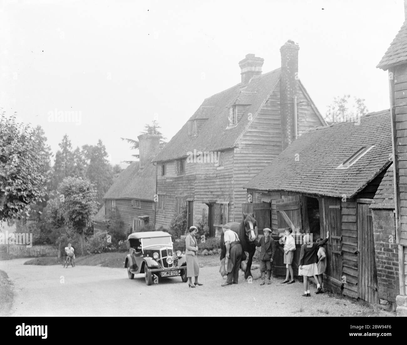 The Old Forge in Groombridge , Sussex . 1938 . Stock Photo