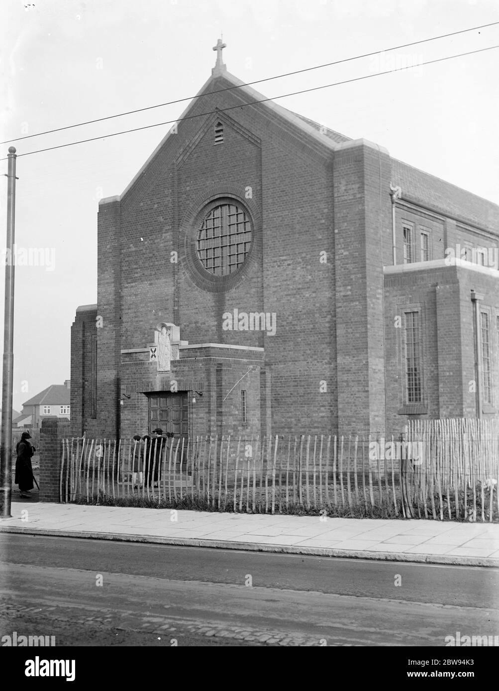 St Martin 's , the new Church in Barnehurst , Kent . 1936 Stock Photo