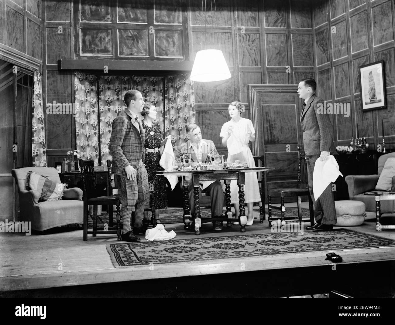 The Sevenoaks Players , an amateur group , performing . 1936 Stock