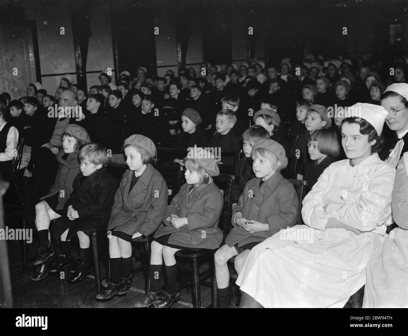 A play shown to children at South Hospital in Dartford , Kent . 1936 Stock Photo