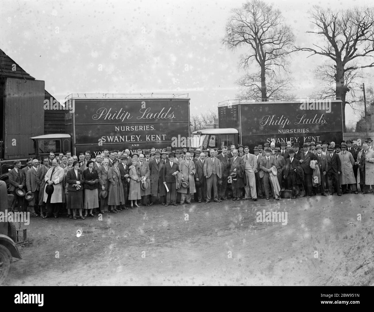 Nursery congress at Phillip Ladd 's Nursery on Goldsel Road in Swanley , Kent . 1936 . Stock Photo