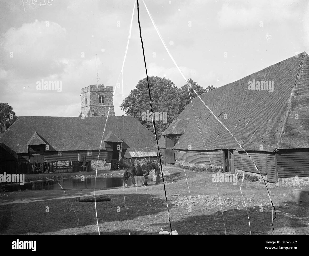 A farm in Lenham , Kent Stock Photo Alamy
