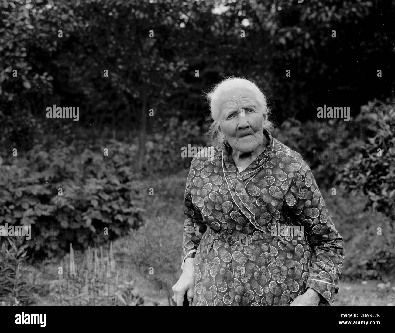 Mrs Matilda Jefferies of Chelsfield , Kent . 1936 Stock Photo