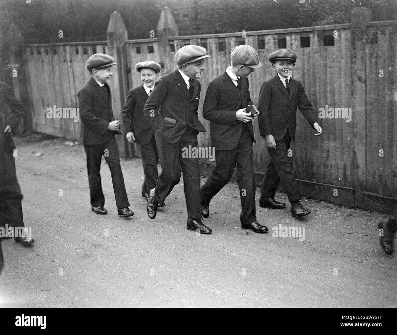 Lord Lascelles attends church with his school mates . Lord Lascelles