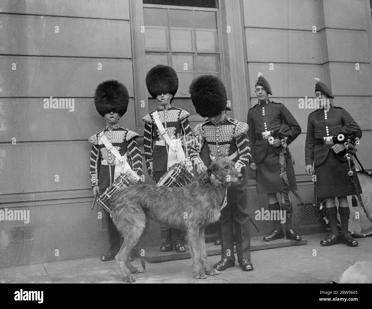 st patricks day march irish guards going