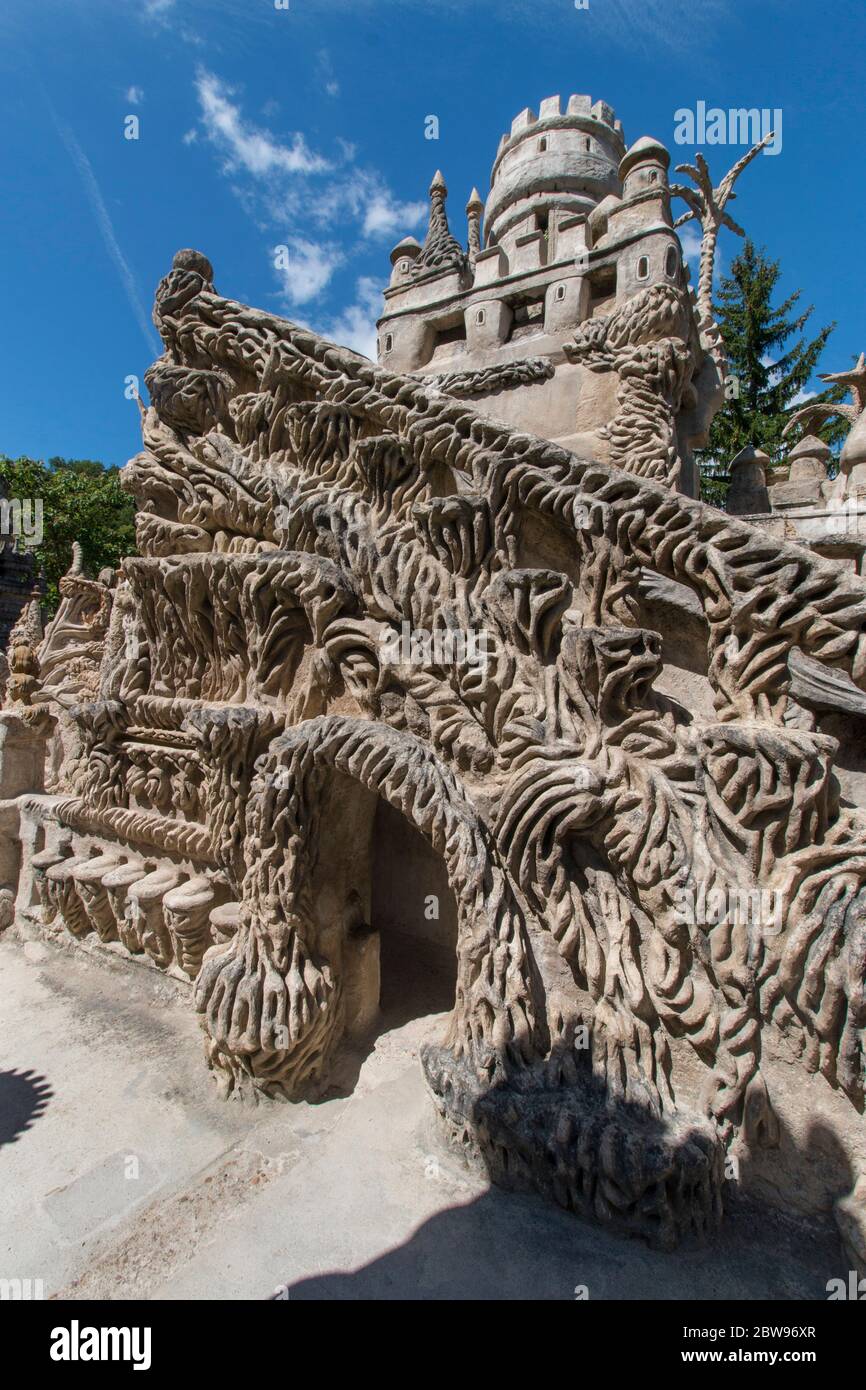 Palais Ideal Du Facteur Cheval Maison Curiosity Surreal Building Naive Art Architecture Constructed By Ferdinand Cheval A Postman Stock Photo Alamy