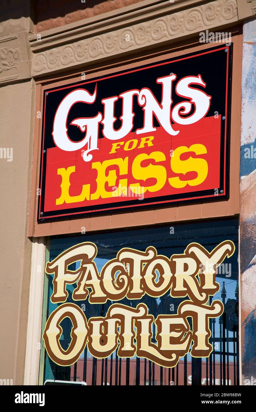 Gun Store, Benson City, Cochise County, Arizona, USA Stock Photo Alamy