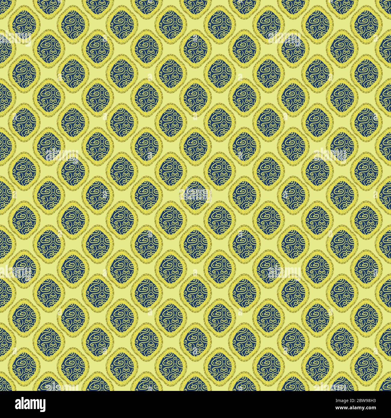lemon shapes ornament seamless vector pattern Stock Vector