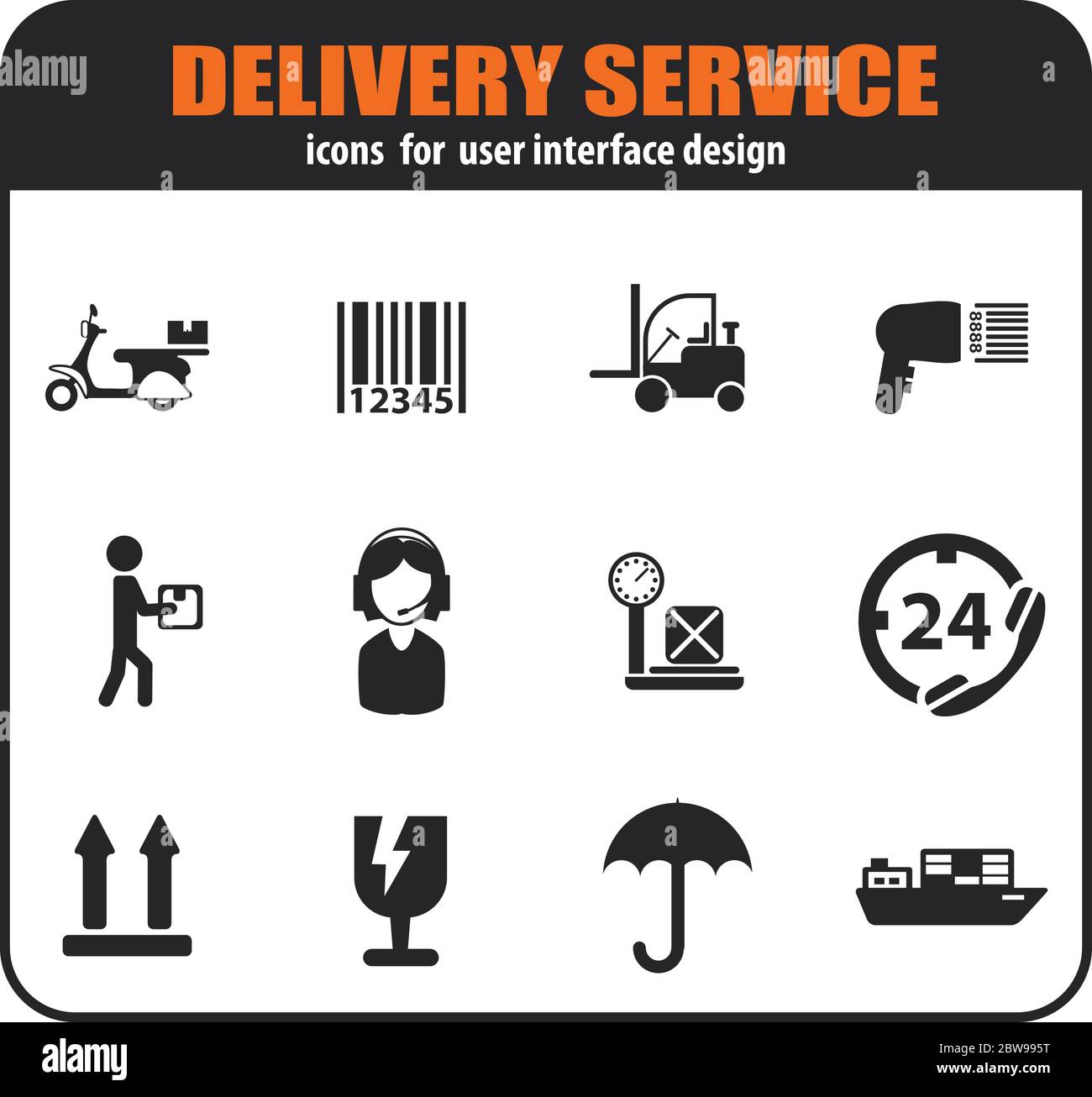 Icon mail delivery Stock Vector Images - Alamy