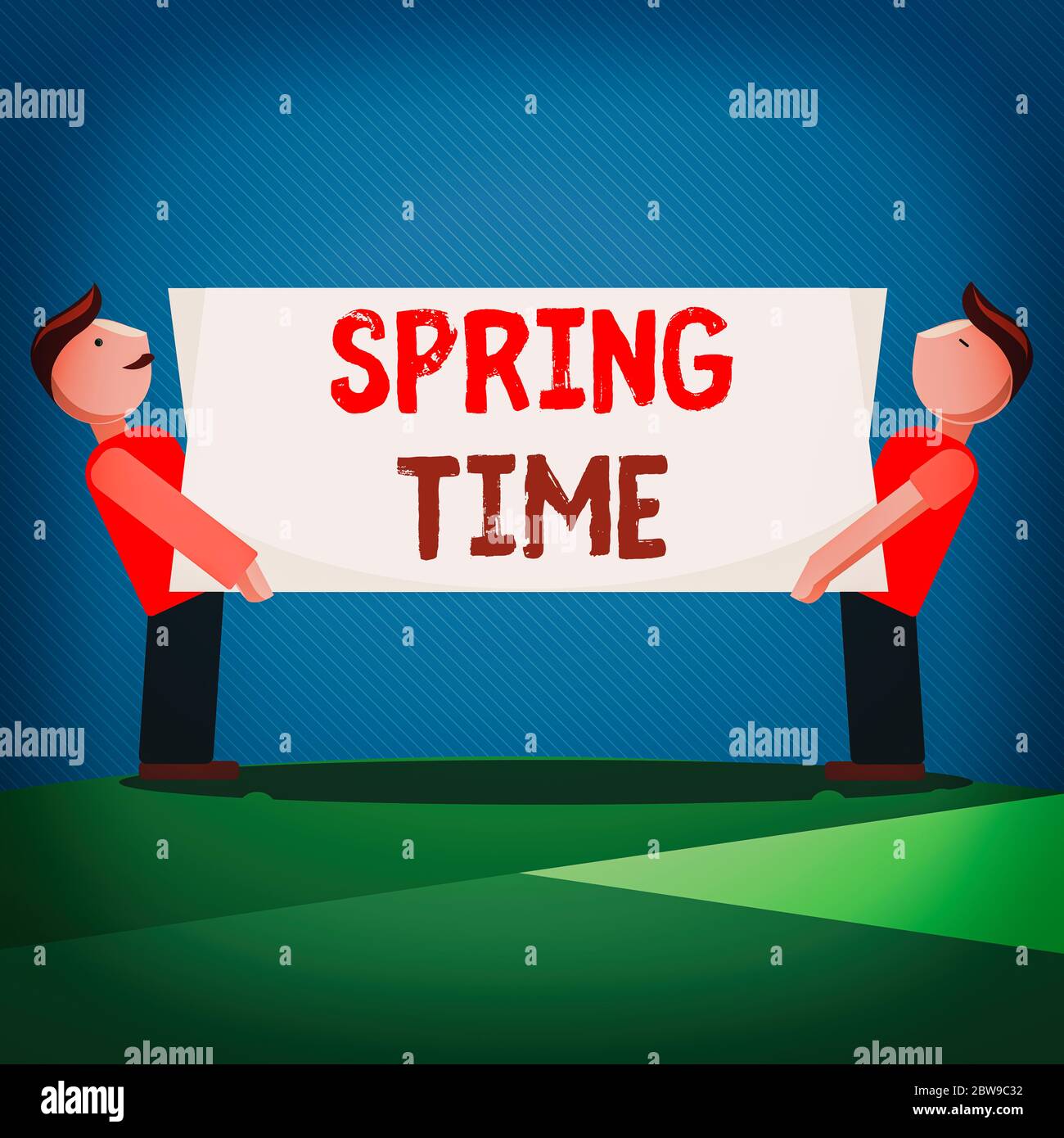 Spring Time Statements Handwriting text Spring Time. Conceptual photo temperate season of the ...