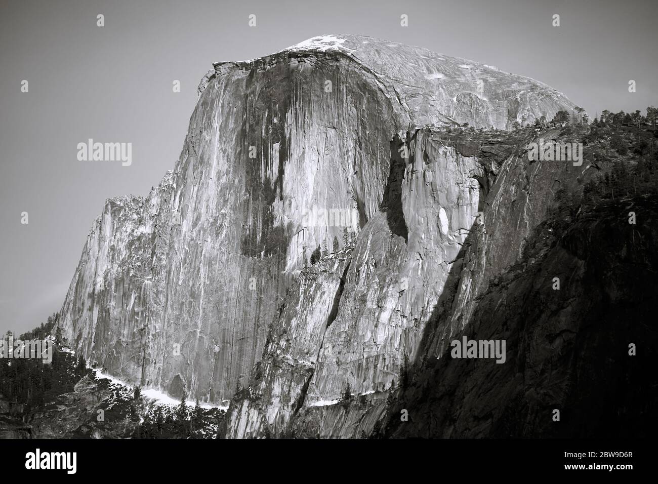 Yosemite National Park Half Dome Black and White