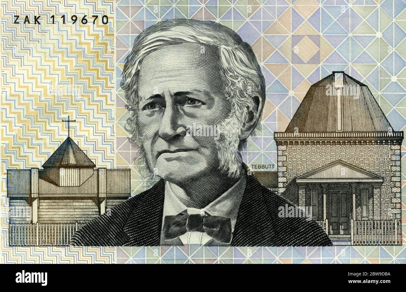 John Tebbott, astronomer, featured on $100 Australian bank note Stock Photo
