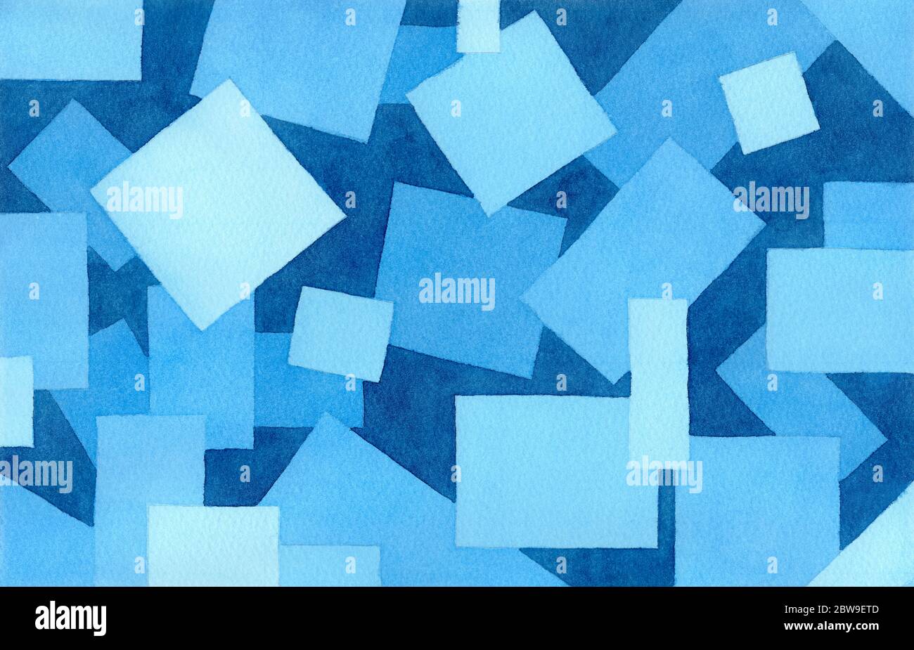 Abstract blue pattern background from Rectangles. Geometric design