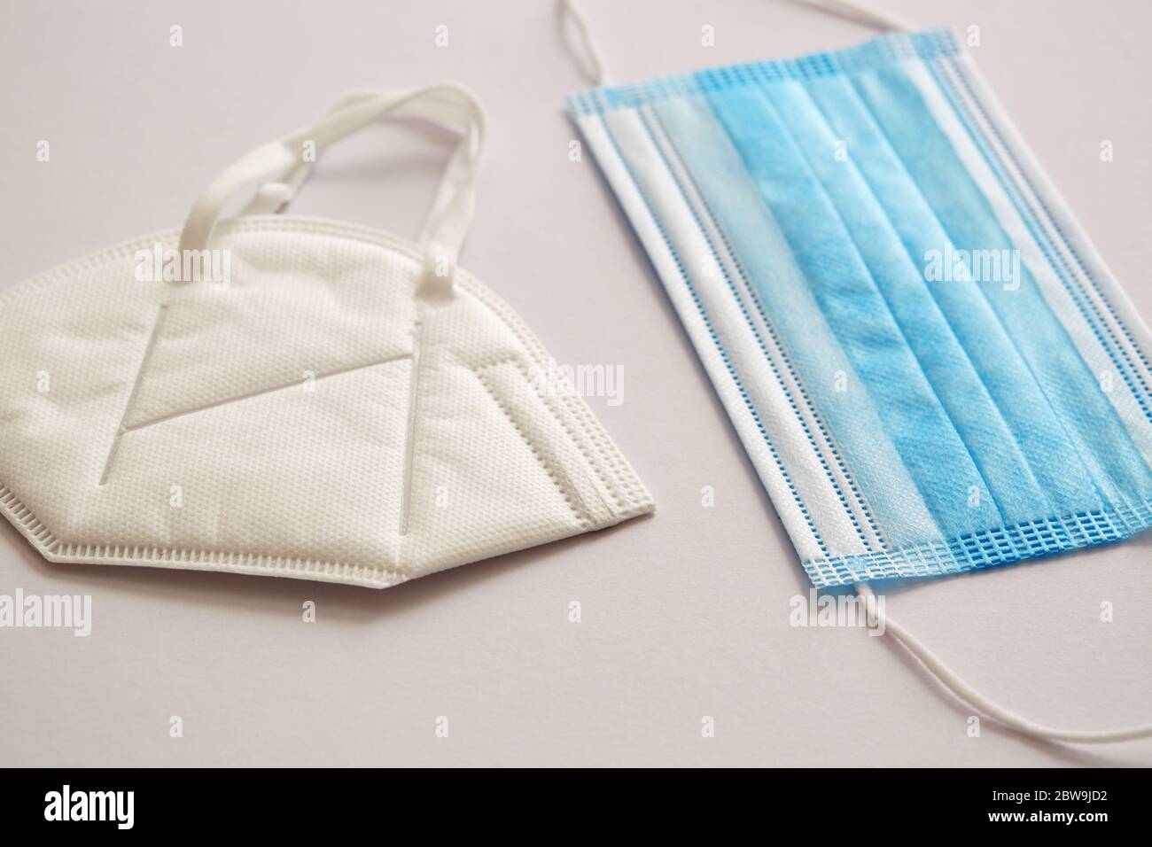 Studio shot of different surgical masks Stock Photo Alamy