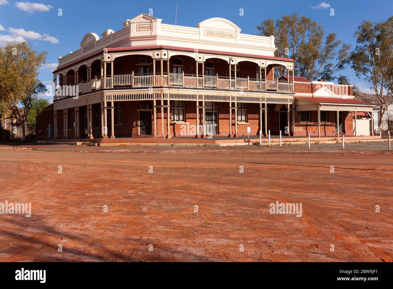 State Hotel, Gwalia historical gold mining town, Leonora, Western Australia Stock Photo