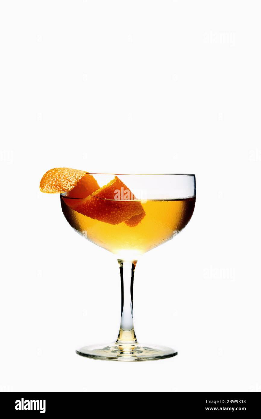 Elegant cocktail on white Stock Photo Alamy