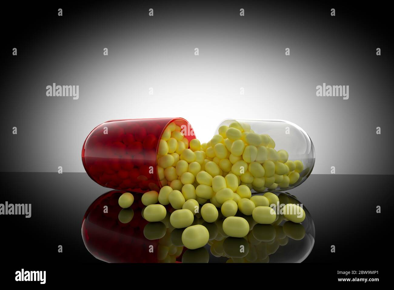 Yellow and red capsule hires stock photography and images Alamy