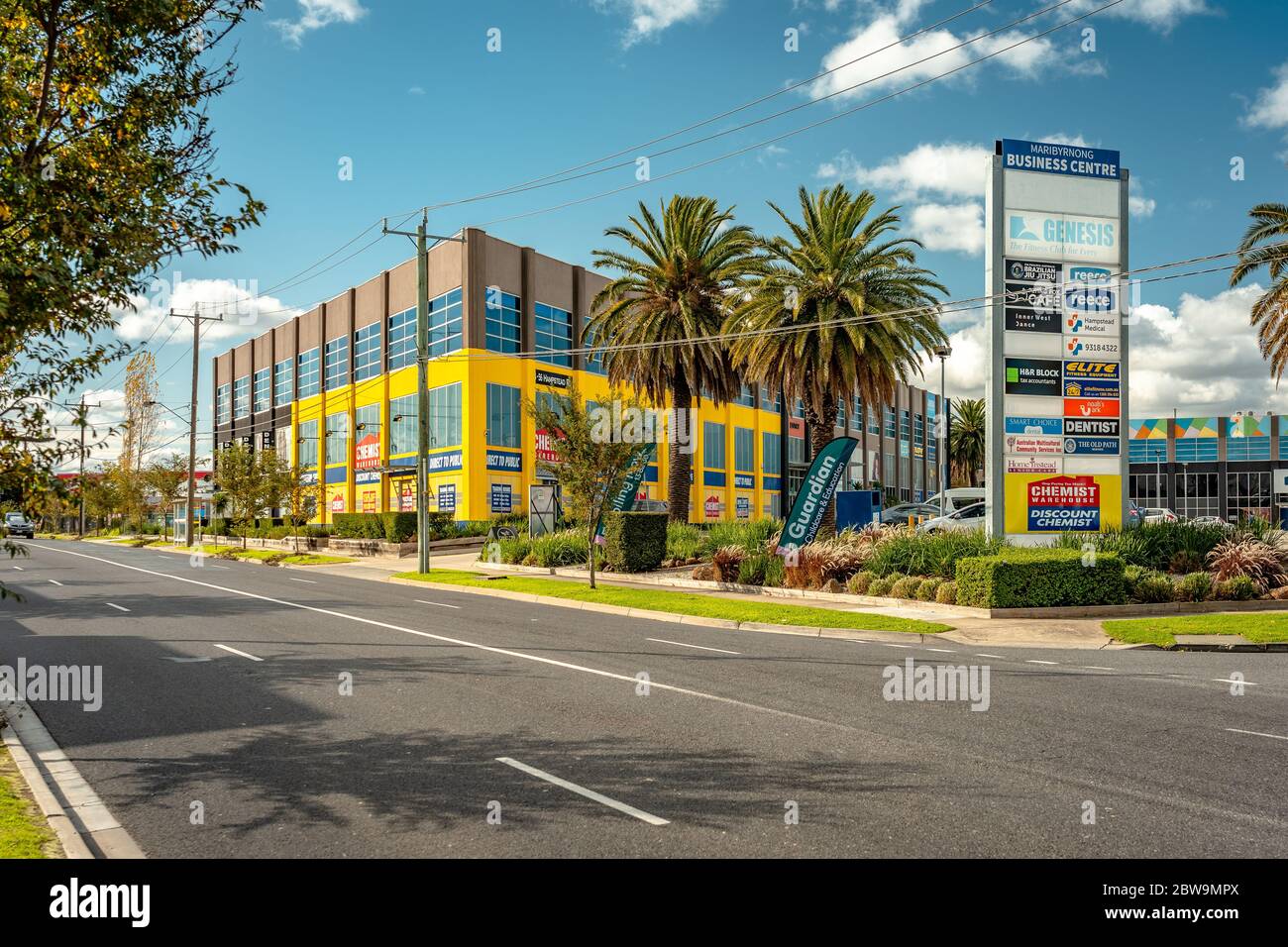 Melbourne, Australia - Chemist Warehouse pharmacy building in Maribyrnong business centre Stock Photo