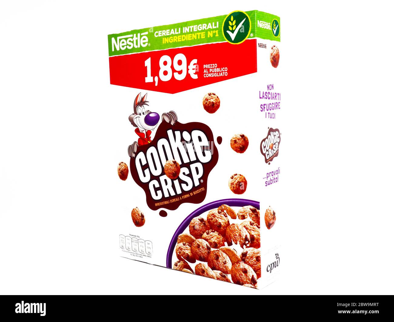Cookie Crisp cereals produced by Nestlé Stock Photo Alamy