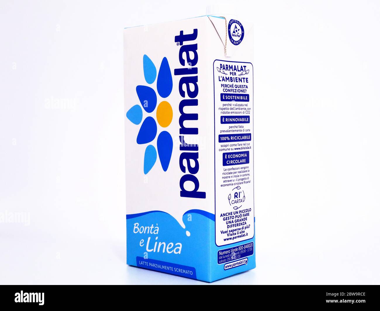 PARMALAT pasteurized low fat Milk Stock Photo Alamy