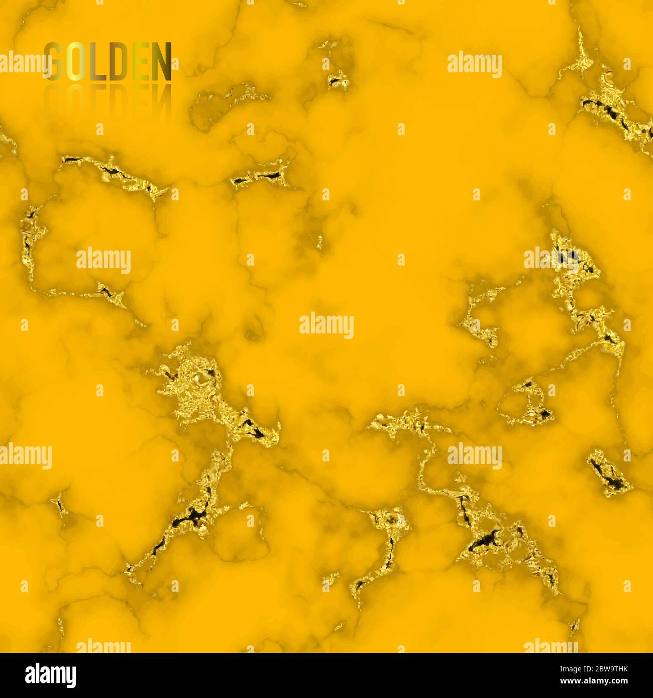 Yellow marble with gold foil texture seamless pattern background. Abstract texture can be used wallpaper decoration element. pattern swatches include Stock Vector