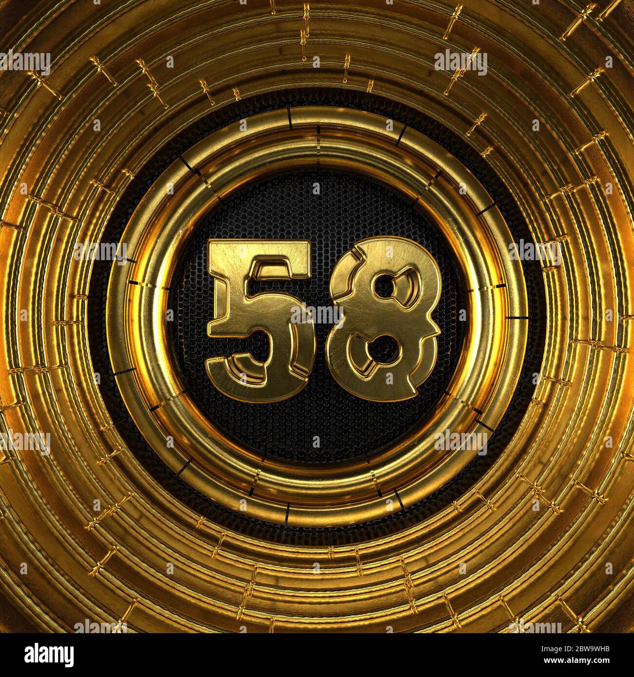 Happy birthday number 58 greeting hi-res stock photography and images ...