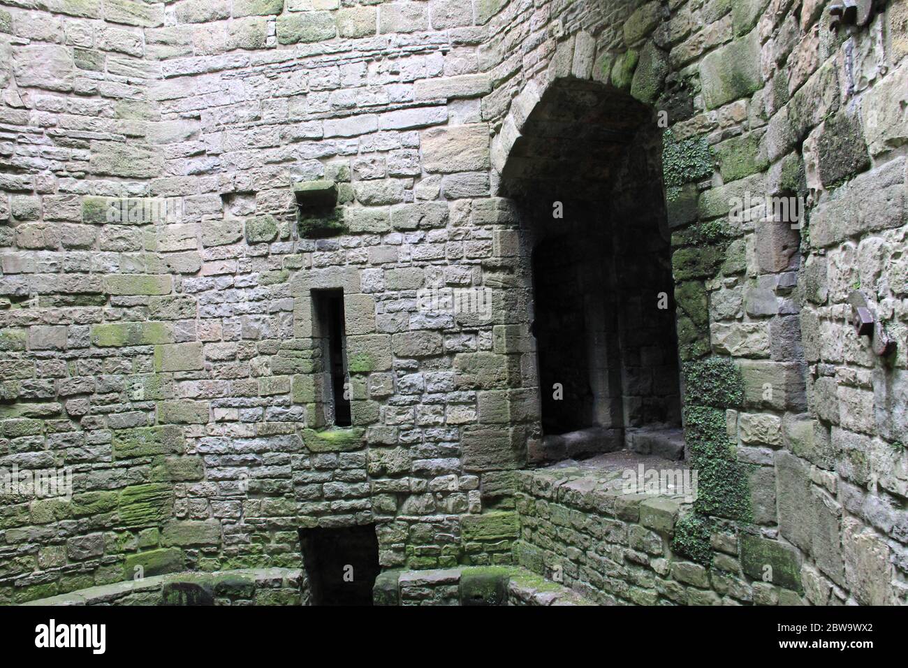 Caernarfon Castle in Caernarfon, North-Wales. United Kingdom Stock Photo