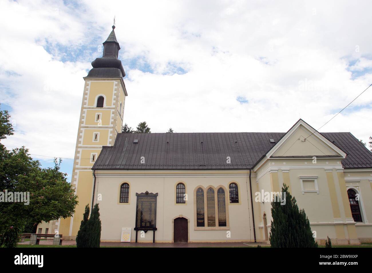 Church of St. John the Baptist in Sveti Ivan Zabno, Croatia Stock Photo