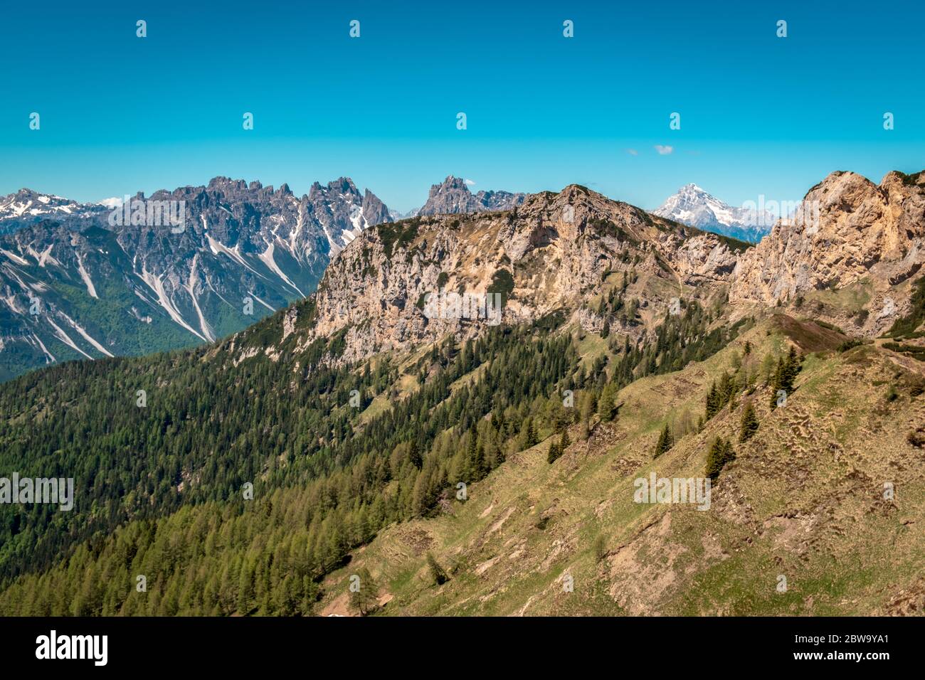 May sunny day in the alps of Friuli-Venezia Giulia, Italy Stock Photo ...