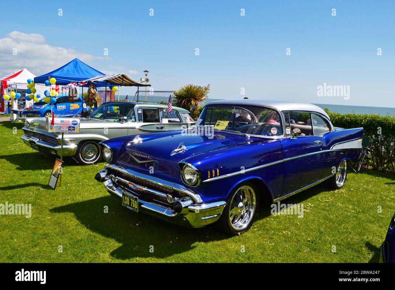 Magnificent Motors, an annual classic car and motoring event on Eastbourne Seafront, East Sussex, UK Stock Photo