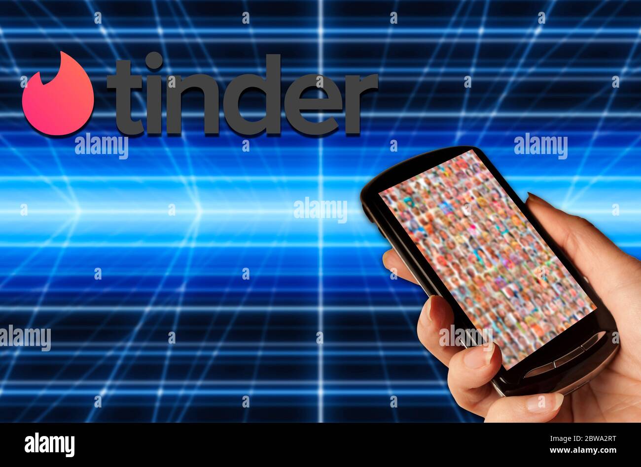 O Aplicativo Móvel Tinder é Aberto Na Loja De Jogos Em Um Telefone Celular.  Foto de Stock Editorial - Imagem de celular, jogo: 214104603